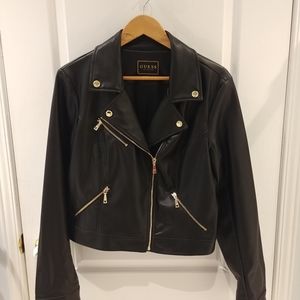 Faux leather jacket Guess